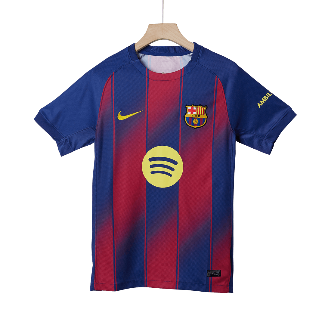 LAMINE YAMAL #10 Barcelona Casa Camisa 2025/26- Vermelho&Azul