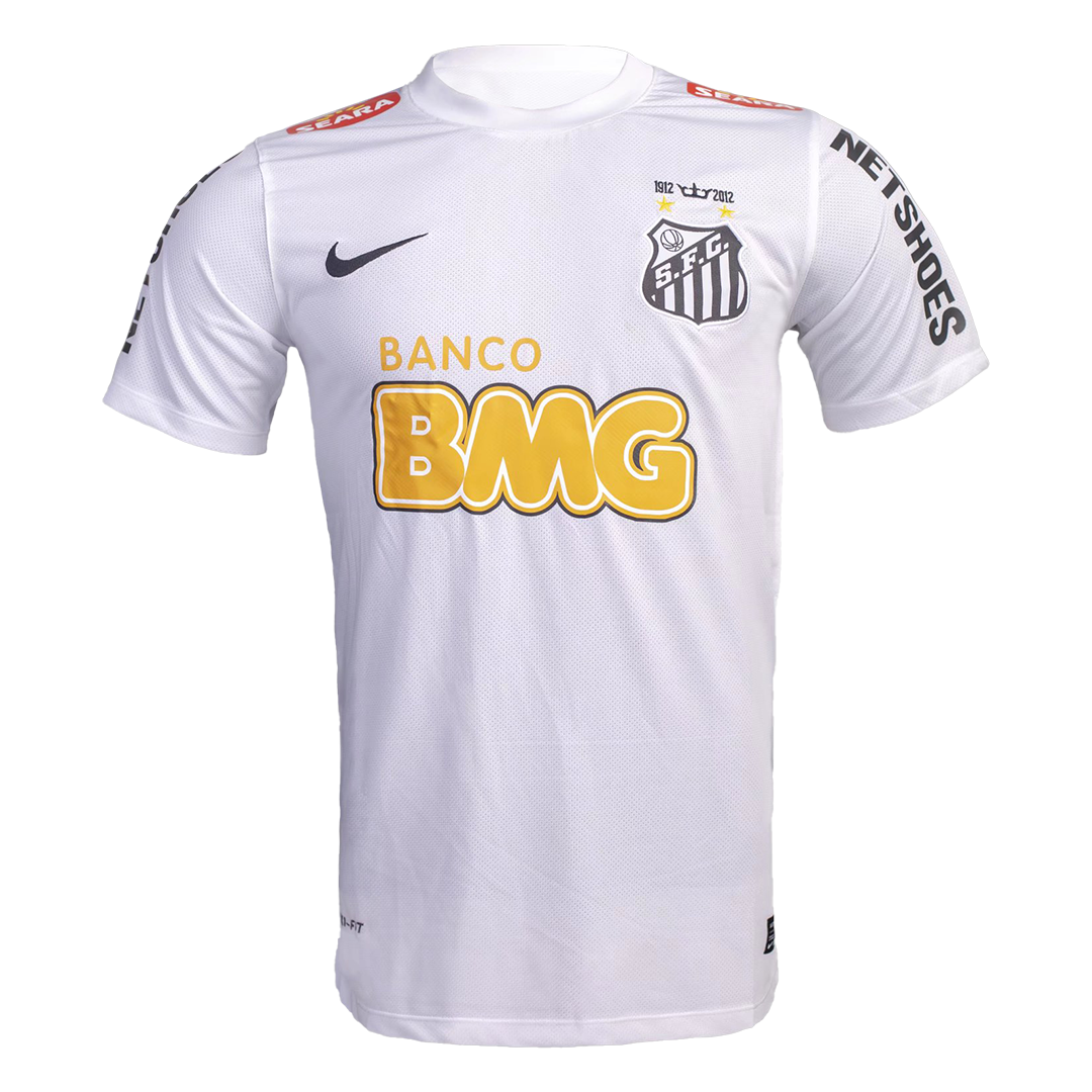 Santos FC NEYMAR JR #11 Retro Jersey Home Soccer Shirt 2012