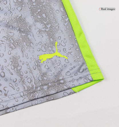 Manchester City Infantil 
 Terceira Conjunto (Camisa+Shorts+Meias) 2025/26 Cinza