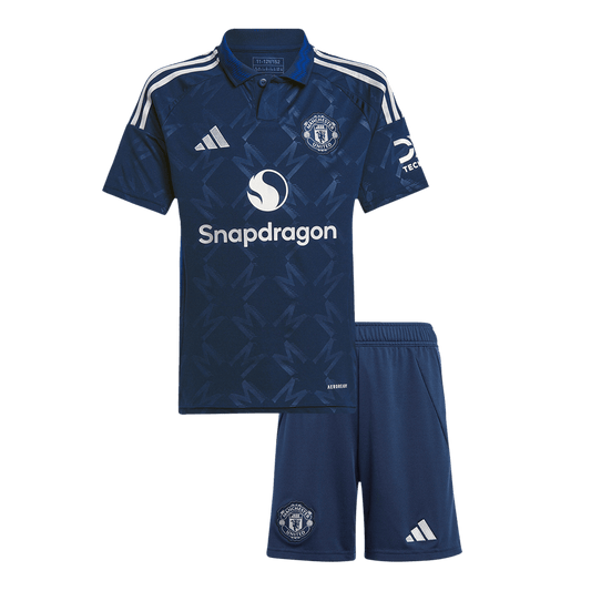 Kid's Manchester United Away Football Shirt Kit (Shirt+Shorts) 2024/25 Football Kit UK