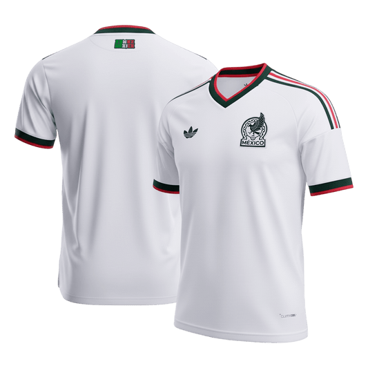 Mexico Fora Camisa Copa do Mundo 2026 Branco - camisola de futebol para adeptos em