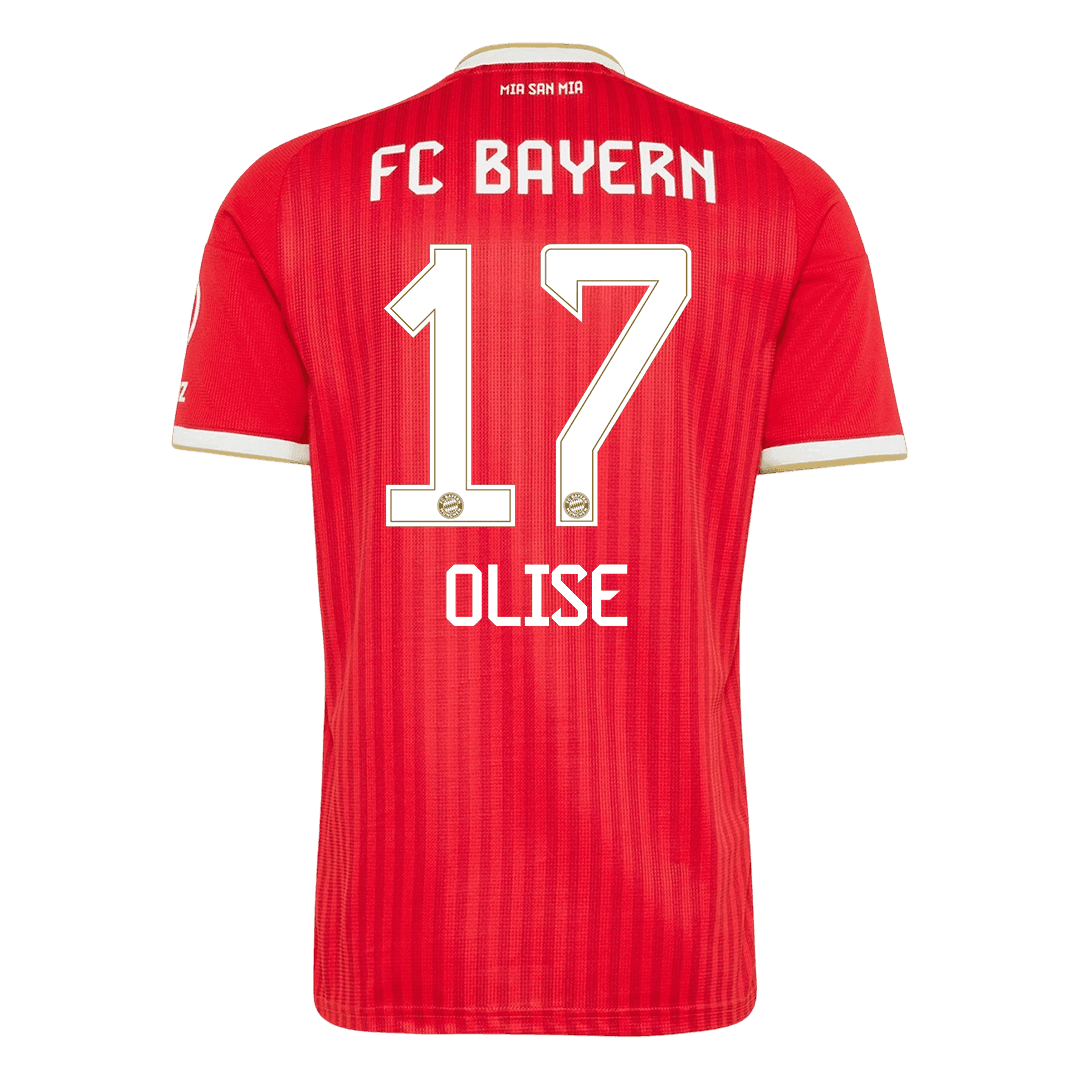 OLISE #17 Bayern Munich Casa Camisa 2026/27 Vermelho