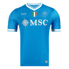 Jogador Napoli Casa Futebol Camisas 2025/26 Azul