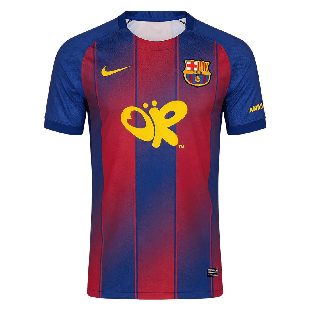 Barcelona Casa Camisa 2025/26 Vermelho&Azul