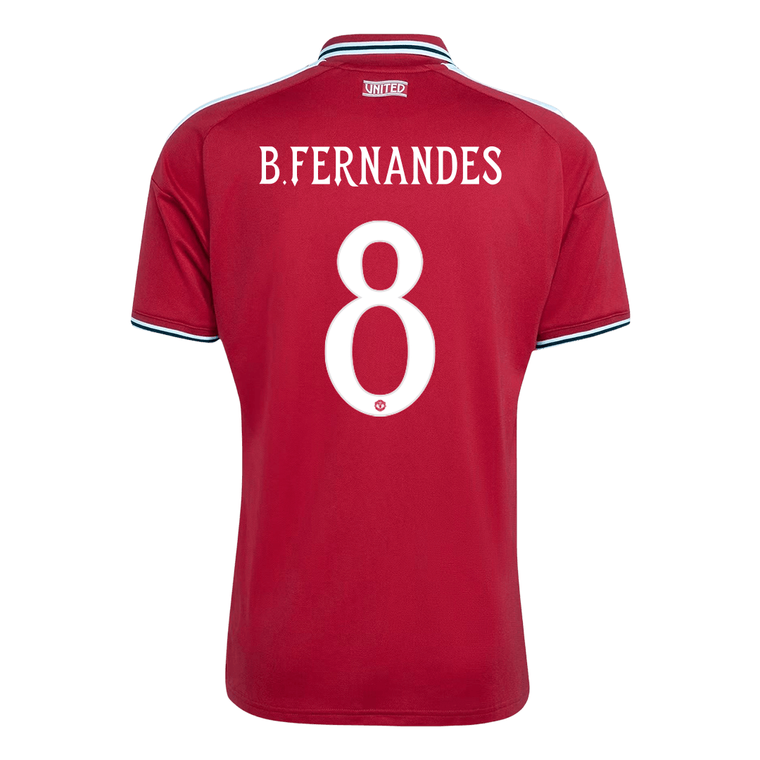 B.FERNANDES #8 Manchester United Casa Camisa 2026/27 Vermelho UCL