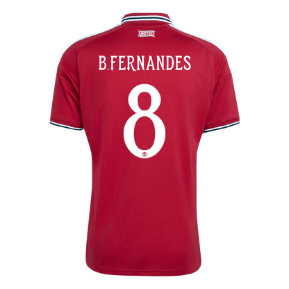 B.FERNANDES #8 Manchester United Casa Camisa 2026/27 Vermelho UCL