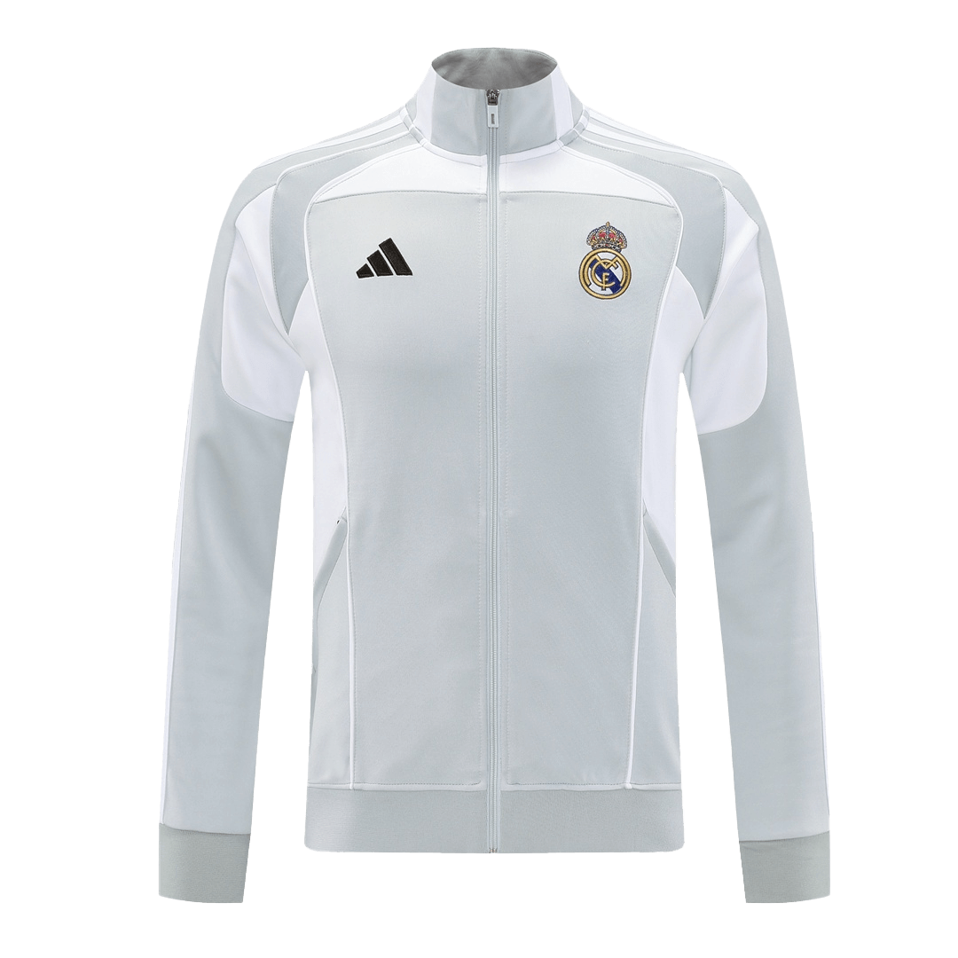 Real Madrid Formação Blusão 2025/26 Cinza