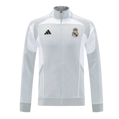 Real Madrid Formação Blusão 2025/26 Cinza