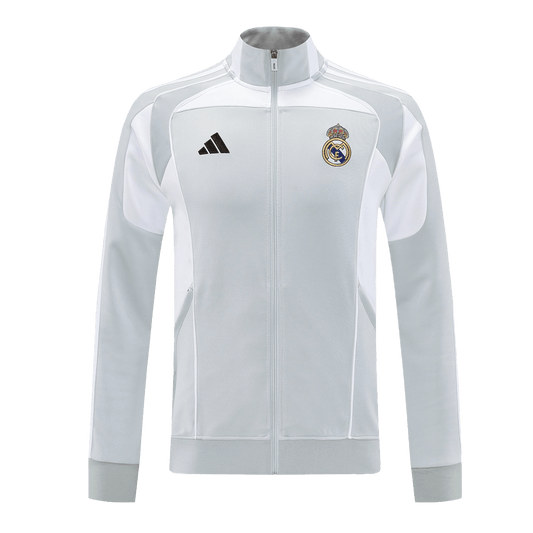 Real Madrid Formação Blusão 2025/26 Cinza