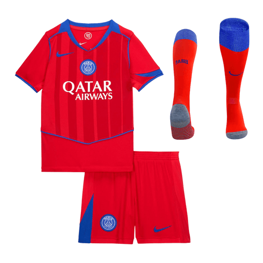 PSG Infantil 
 Terceira Futebol Camisa Conjunto (Camisa+Shorts+Meias) 2025/26 Vermelho
