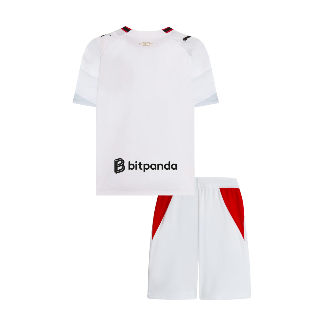AC Milan Infantil 
 Fora Futebol Camisa 2026/27 Branco