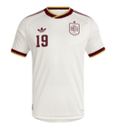 Versão do Jogador LAMINE YAMAL #19 Espanha Fora Copa do Mundo Futebol Camisas 2026 Branco