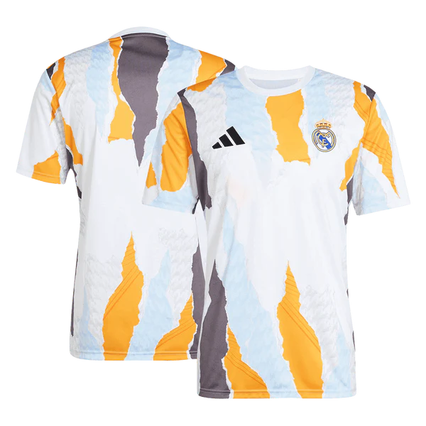 Camisa de futebol pré-jogo do Real Madrid 2024/25