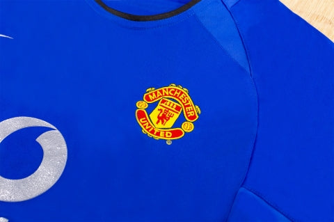 Retrô Manchester United Terceira Camisa 2002/03 Azul