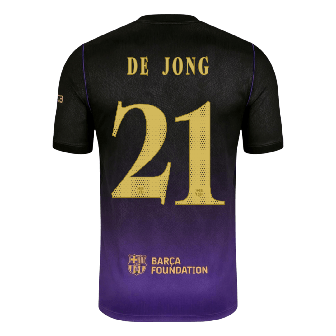 F. DE JONG #21 Barcelona Fora Camisa 2026/27 UCL