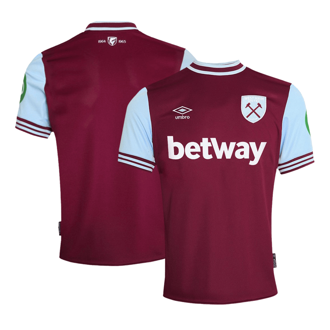 West Ham United Home Football Shirt 2024/25 Red Football Kit UK