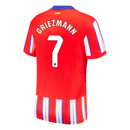 Camiseta de fútbol personalizada Atlético de Madrid GRIEZMANN #7 Primera 2024/25