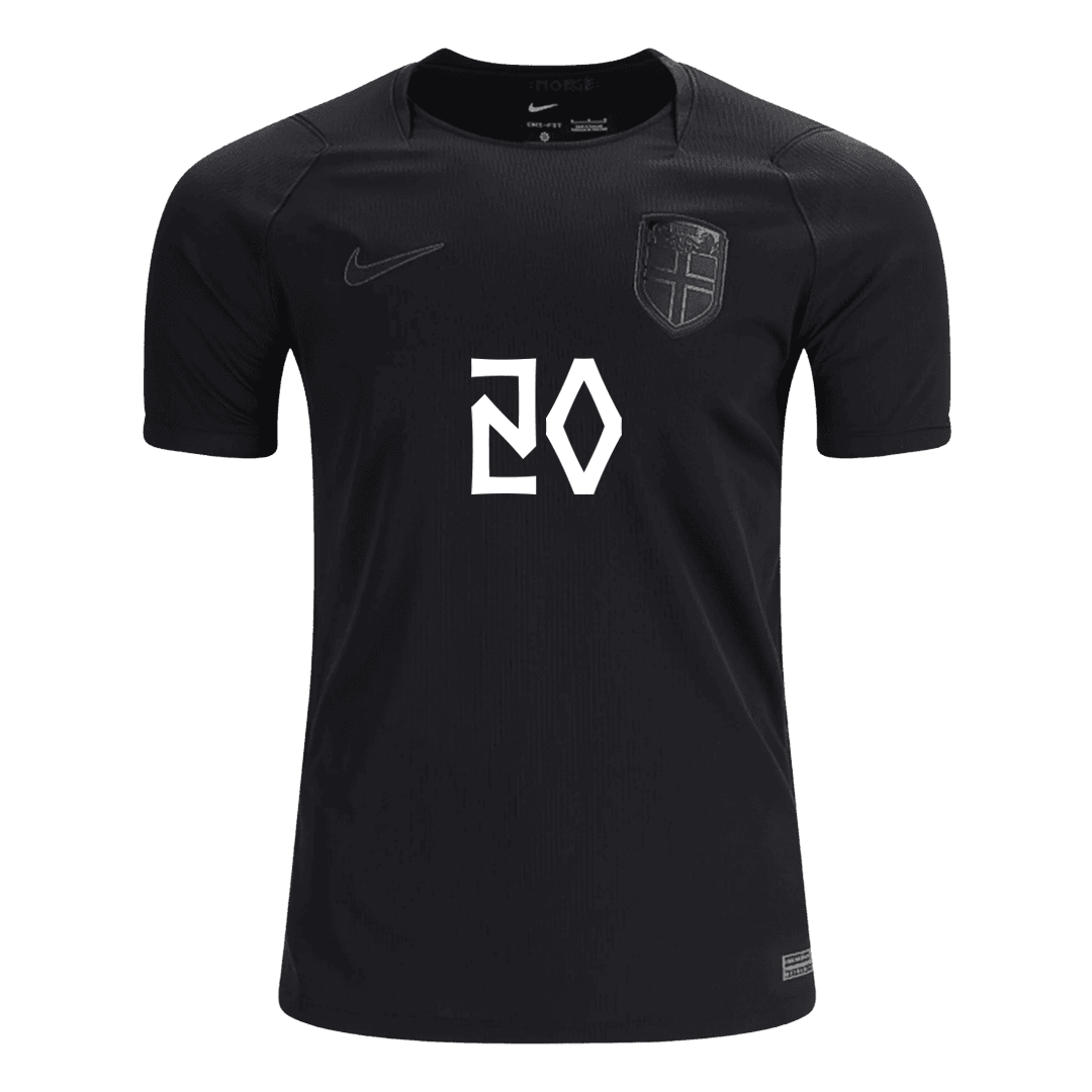 NUSA #20 Norway Fora Copa do Mundo Camisa 2026 Preto
