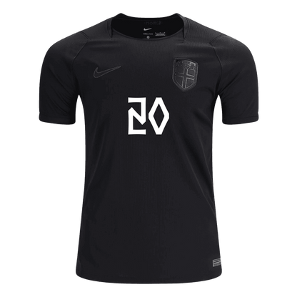 NUSA #20 Norway Fora Copa do Mundo Camisa 2026 Preto