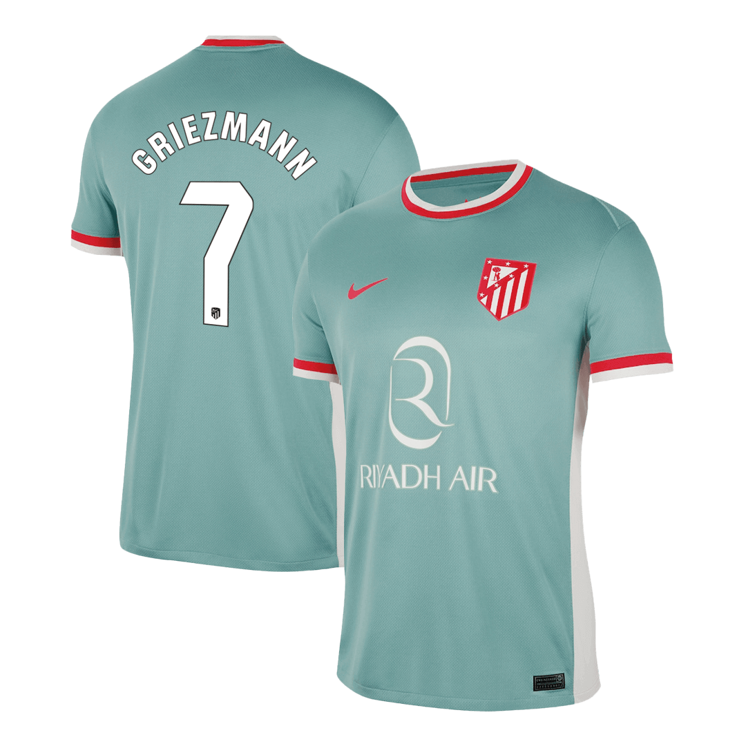 Camisola de futebol GRIEZMANN #7 do Atl¨¦tico de Madrid, camisola personalizada 2024/25