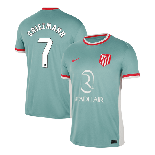 Camisola de futebol GRIEZMANN #7 do Atl¨¦tico de Madrid, camisola personalizada 2024/25