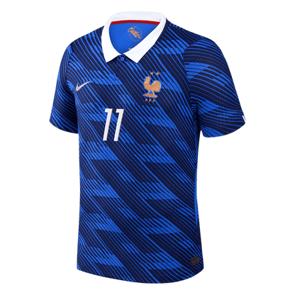 Versão do Jogador OLISE #11 France Casa Copa do Mundo Futebol Camisas 2026 Azul
