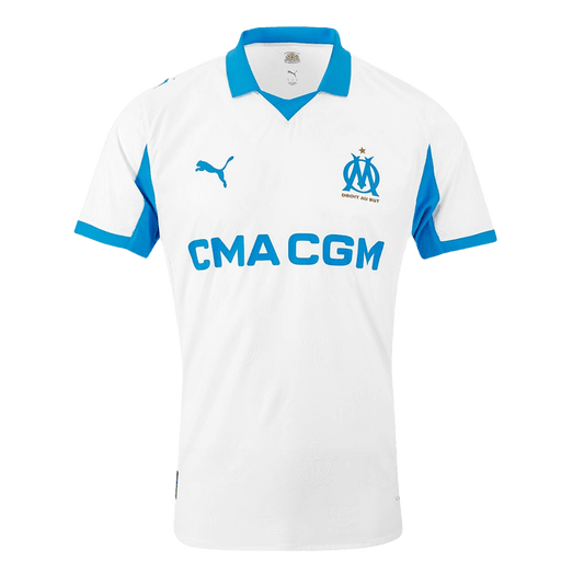 Autêntico Marseille Casa Futebol Camisas 2025/26 Branco
