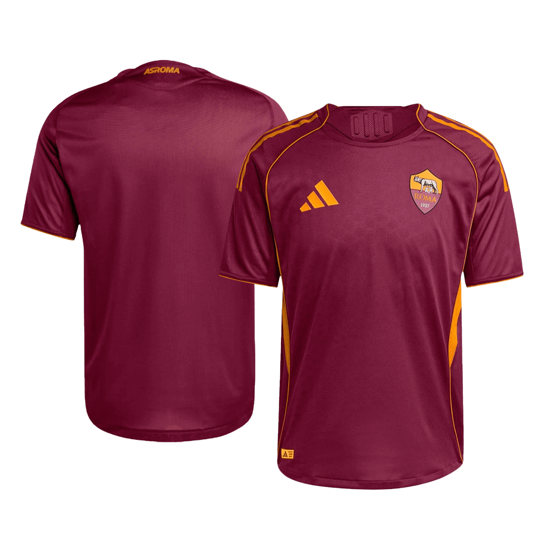 Autêntico Roma Casa Futebol Camisas 2025/26 Vermelho
