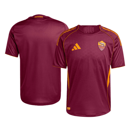 Autêntico Roma Casa Futebol Camisas 2025/26 Vermelho