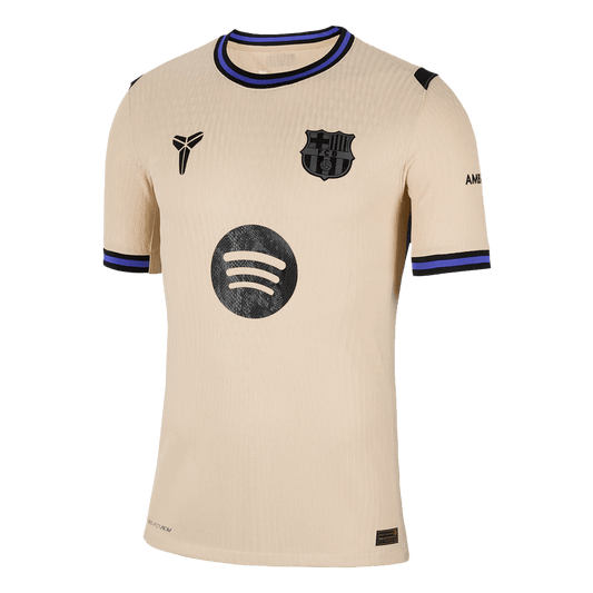 Autêntico Barcelona Fora Futebol Camisas 2025/26 Amarelo