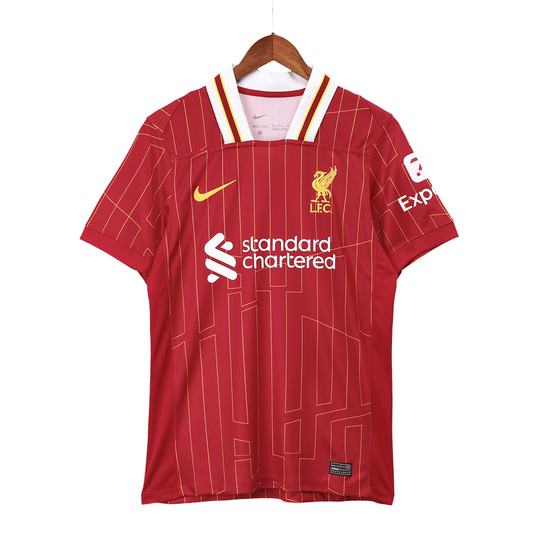 Camisola de futebol para homem Liverpool Casa Champions 24/25