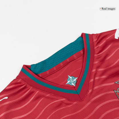 B. FERNANDES #8 Portugal Infantil Casa Copa do Mundo Conjunto(Camisa+Calção) 2026 Vermelho
