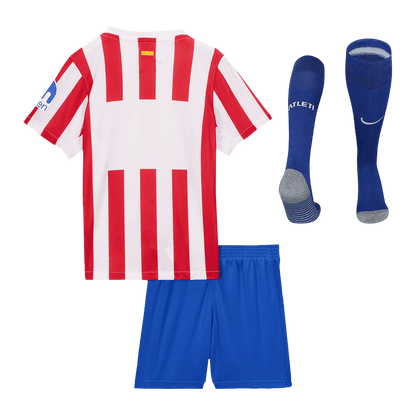 Atletico Madrid Infantil Casa Conjunto (Camisa + Calção + Meias) 2025/26