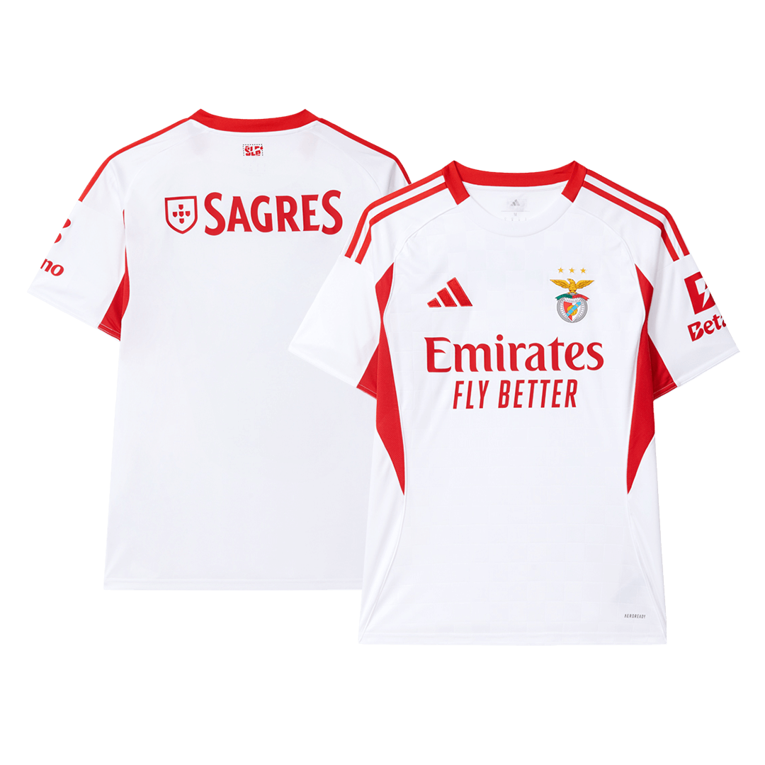 Benfica Fora Terceira Camisa 2025/26- Branco