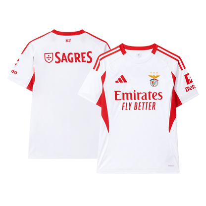Benfica Fora Terceira Camisa 2025/26- Branco