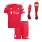 Liverpool Infantil 
 Casa Futebol Camisa Conjunto (Camisa+Shorts+Meias) 2025/26 Vermelho