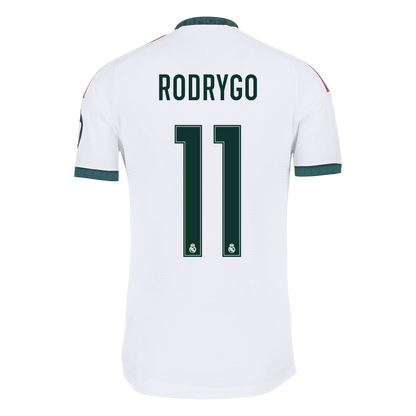 Versão do Jogador RODRYGO #11 Real Madrid Casa Futebol Camisas 2026/27 Branco