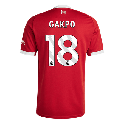 GAKPO #18 Liverpool Casa Camisa 2025/26 Vermelho