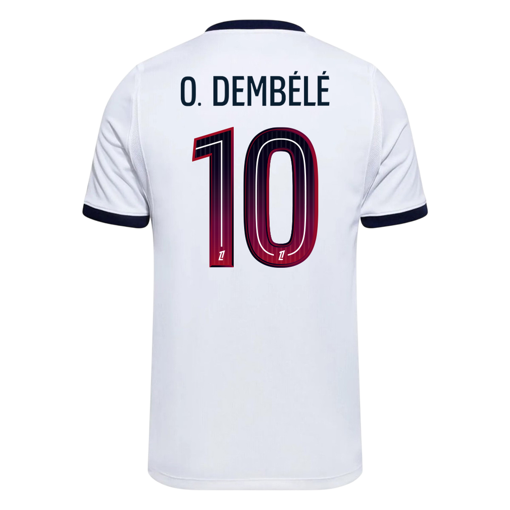 O. DEMBÉLÉ #10 PSG Fora Camisa 2026/27 Branco