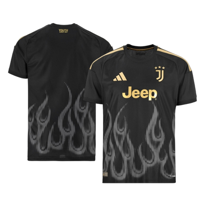Versão do Jogador Juventus Terceira Futebol Camisas 2026/27 Preto