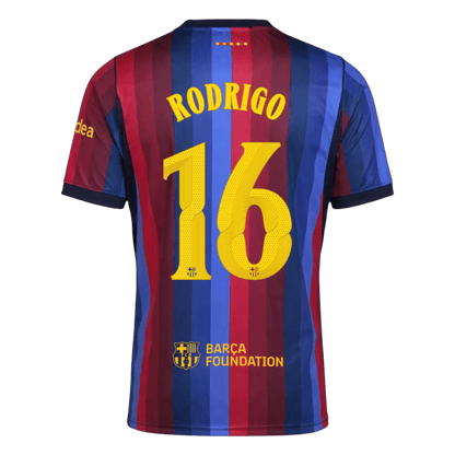 RODRIGO #16 Barcelona Casa Camisa 2026/27 UCL
