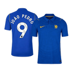 Versão do Jogador JOÃO PEDRO #9 Chelsea Casa Futebol Camisas 2026/27 Azul