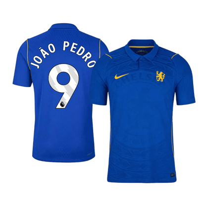 Versão do Jogador JOÃO PEDRO #9 Chelsea Casa Futebol Camisas 2026/27 Azul