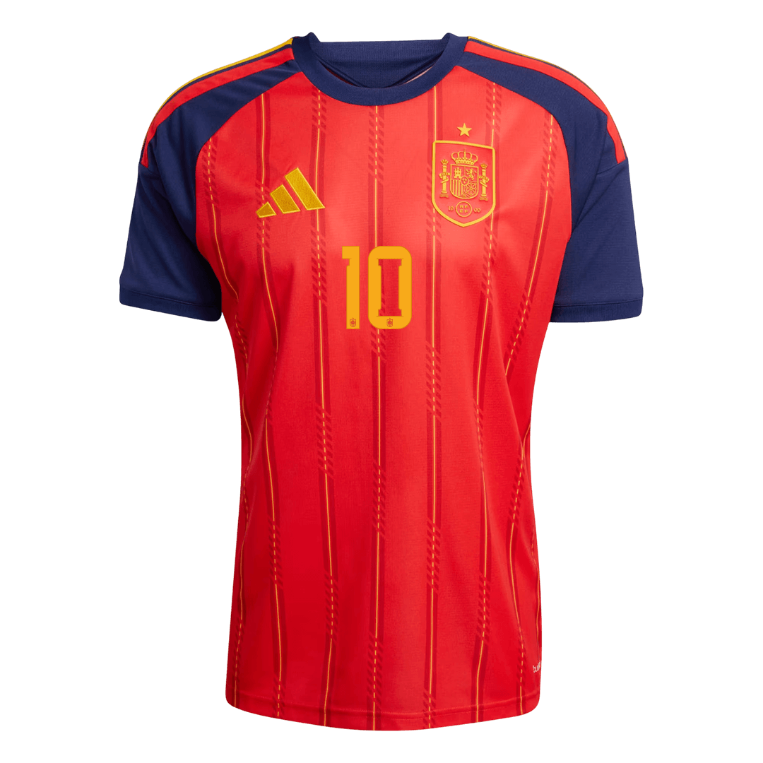 【Super Qualidade】OLMO #10 Spain
 Casa Futebol Camisa 2026 Vermelho