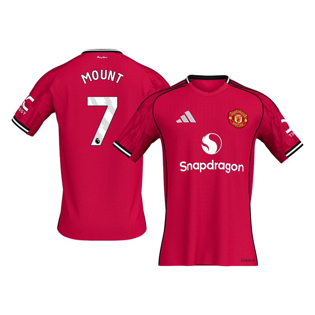 【Super Qualidade】MOUNT #7 Manchester United
 Casa Futebol Camisa 2025/26 Vermelho