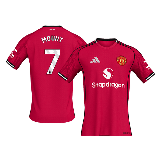 【Super Qualidade】MOUNT #7 Manchester United
 Casa Futebol Camisa 2025/26 Vermelho