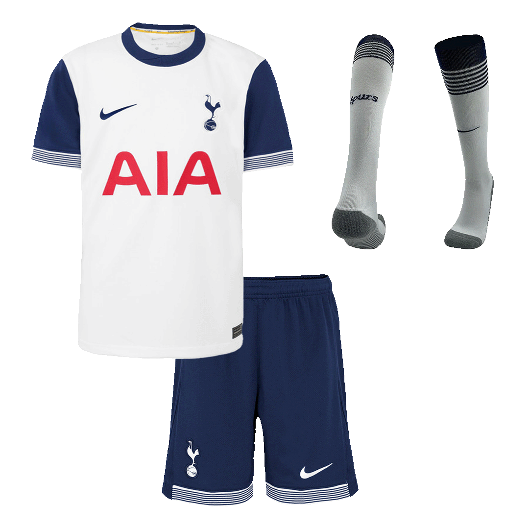 Kid's Tottenham Hotspur Home Football Shirt Kit(Shirt+Shorts+Socks) 2024/25 Football Kit UK