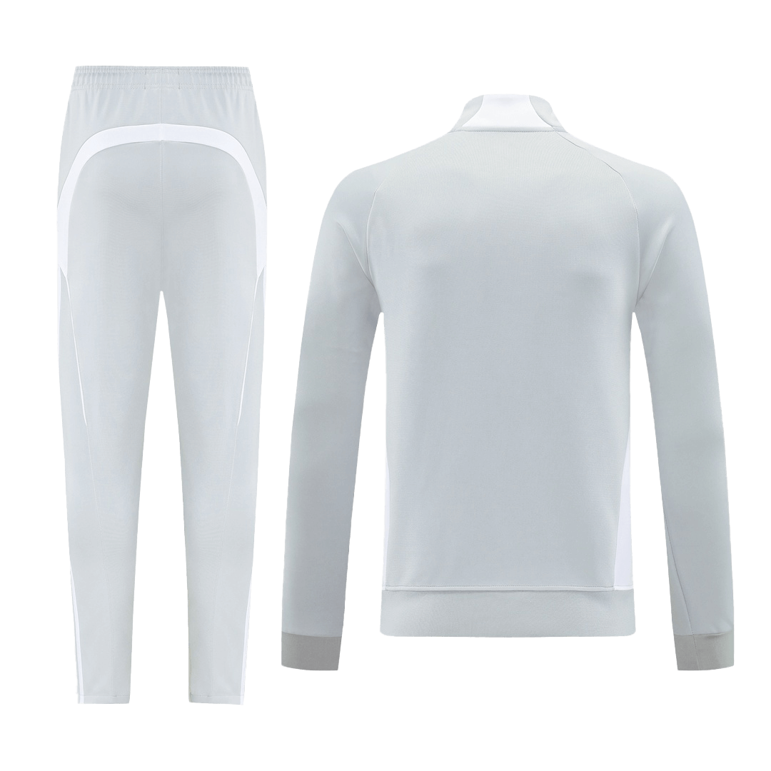 Real Madrid Conjunto Casaco(Blusão+Calça) Formação Blusão 2025/26 Cinza