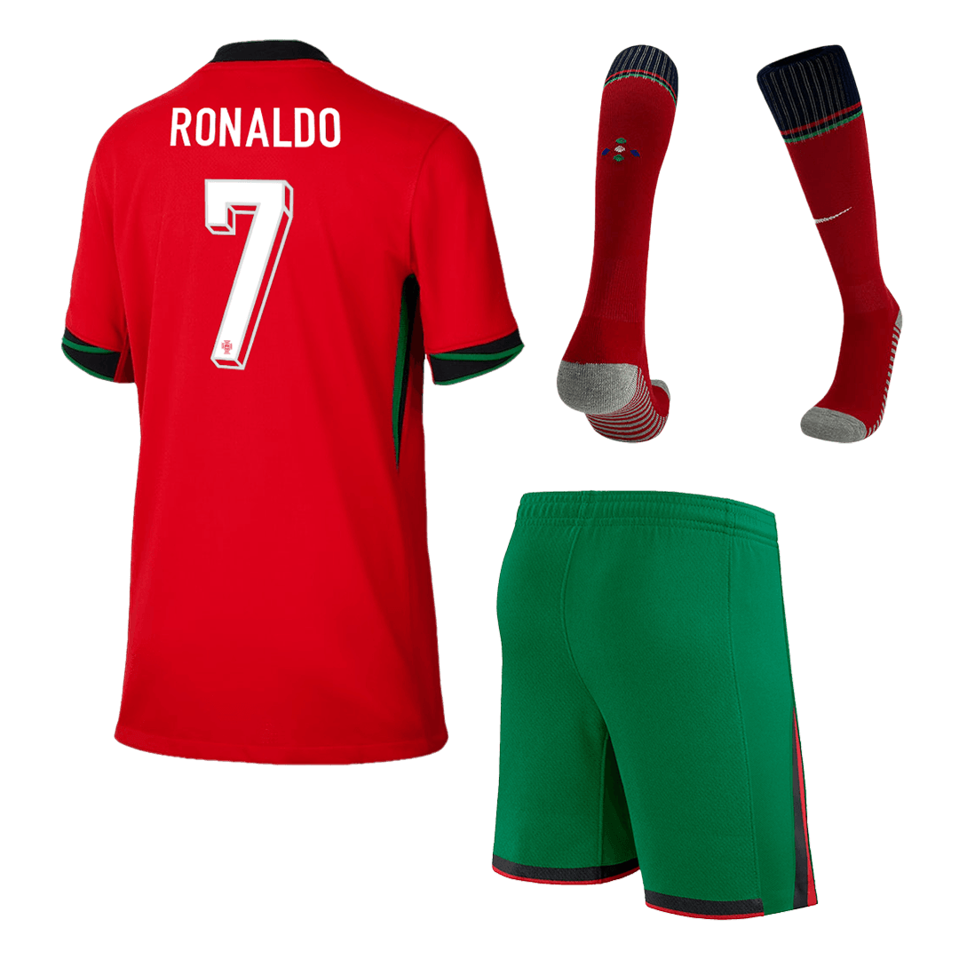 Kids Portugal RONALDO #7 Custom Home Kits de futebol completos
2024