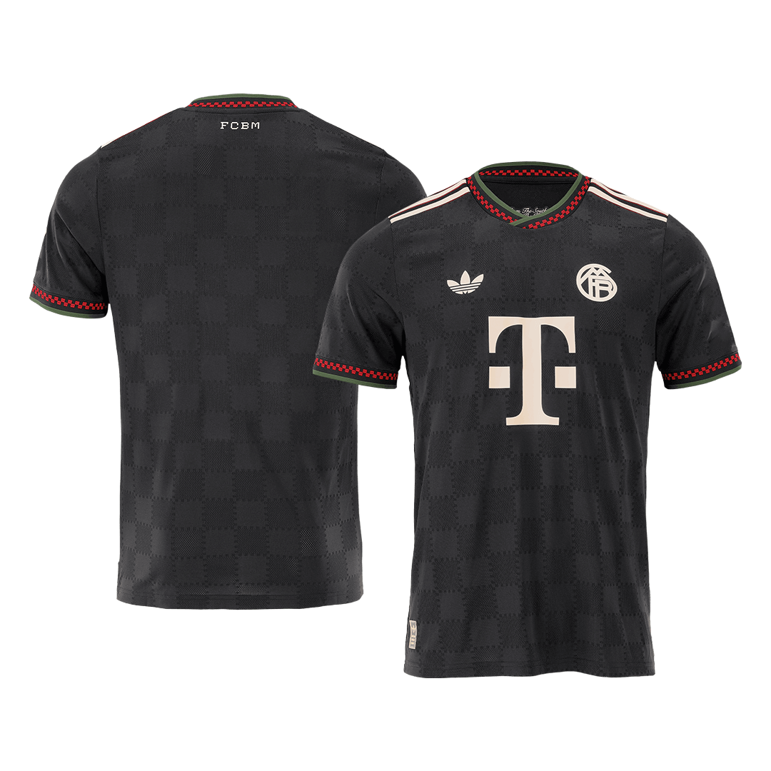 Autêntica Bayern Munich Fora Terceira Camisa Conjunto (Camisa + Calções) 2025/26 Preto